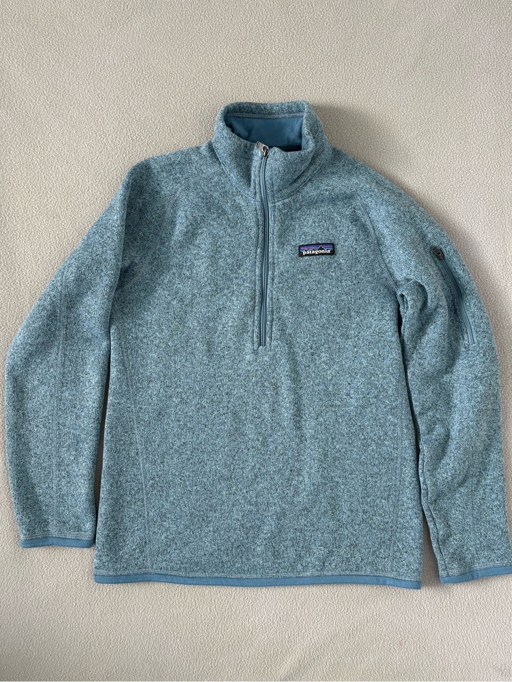 Patagonia Better Sweater 1/4 Zip Pullover Fleece Jacket Blue Women's XS